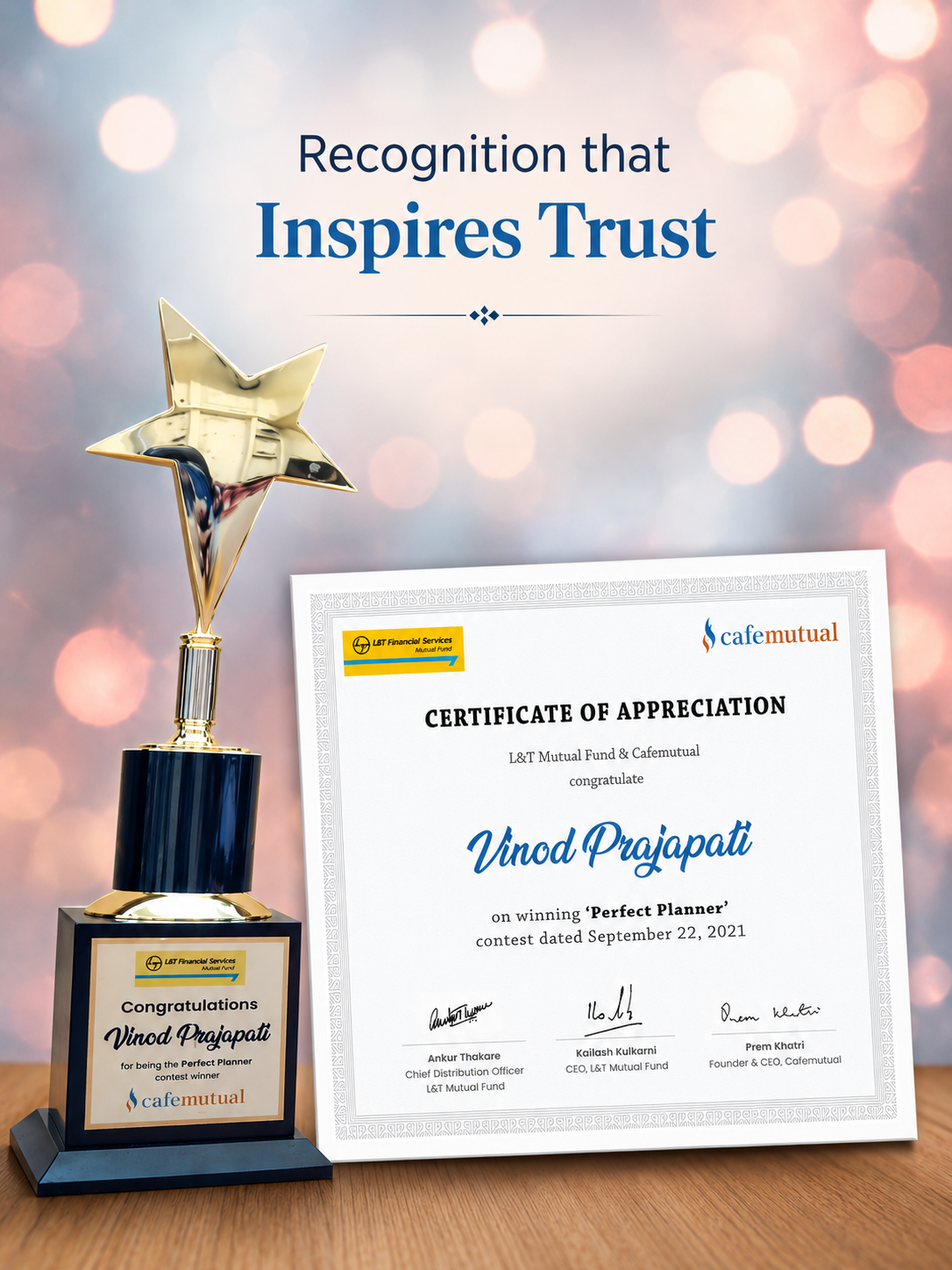 Cafemutual Perfect Planner Award